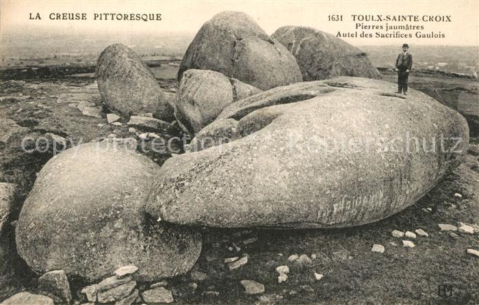 Toulx-Sainte-Croix Pierres jaumatres Autel des Sacrifices Gaulois