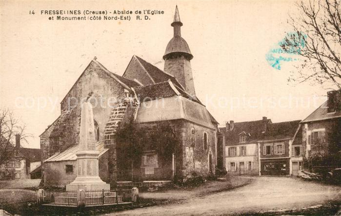 Fresselines Abside de Eglise Monument