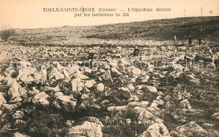 Toulx-Sainte-Croix Oppidum detruit Germains en 354