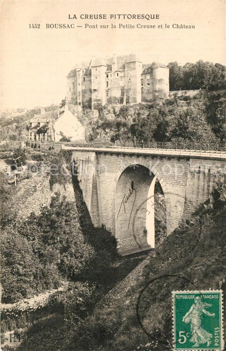 Boussac Creuse Pont sur la Petite Creuse le Chateau