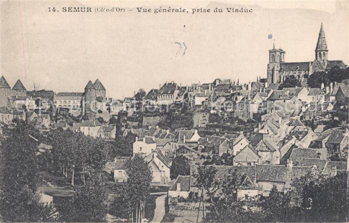 Semur-en-Auxois Panorama Viaduc