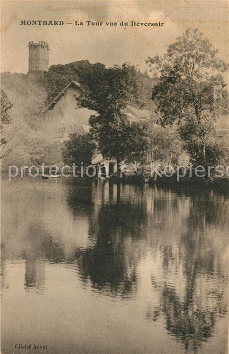 Montbard La Tour vue du Deversoir
