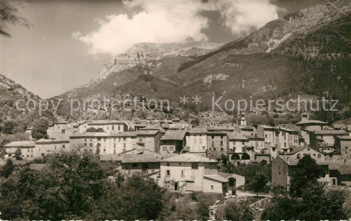 Chatillon-en-Diois Vue Generale et Mont Clandaz