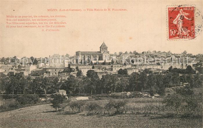 Mezin Panorama Ville Natale de M. Fallières