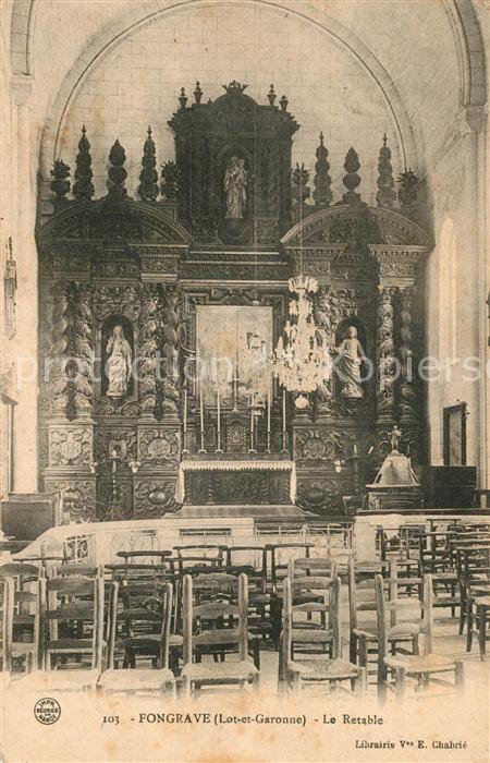 Fongrave Eglise Saint Léger Le Retable