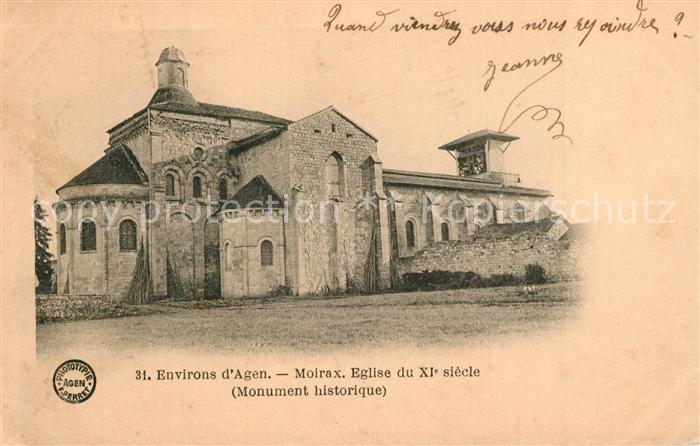 Moirax Eglise du XIe siècle Monument historique