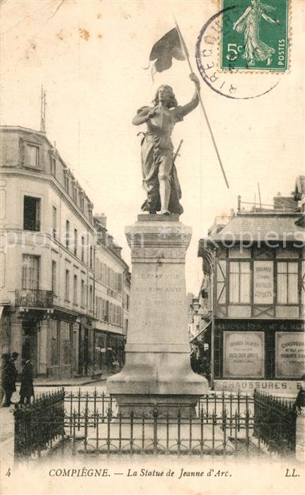 Compiegne Oise Statue de Jeanne d Arc Monument