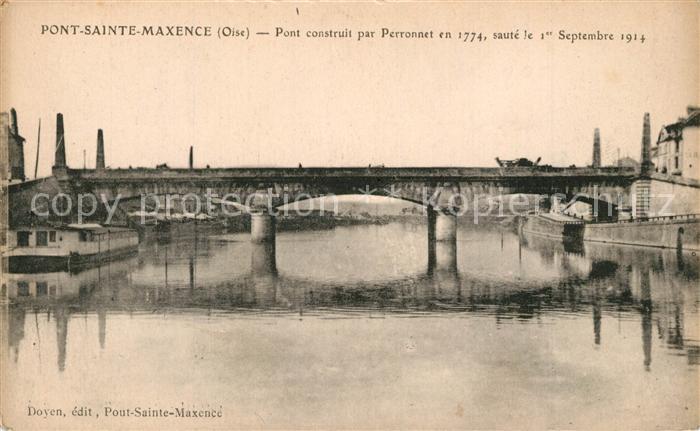 Pont-Sainte-Maxence Pont construit par Perronnet en 1774