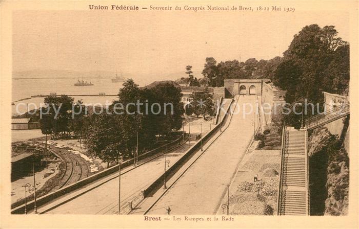 Brest 29 Les Rampes et la Rade