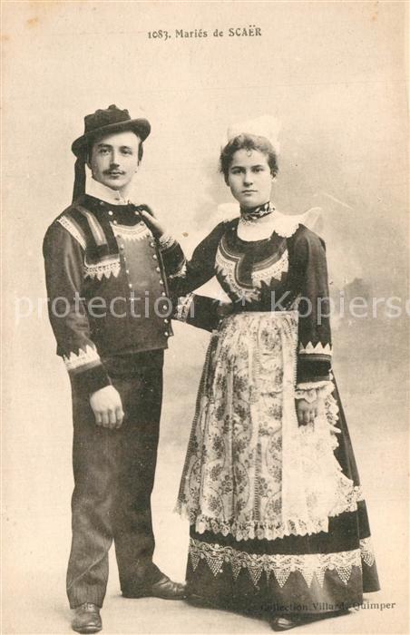 Scaer Mariés Costumes Hochzeitspaar Trachten