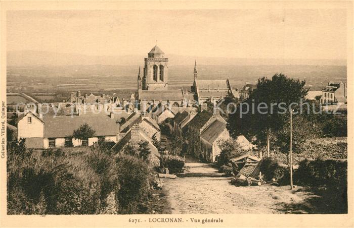 Locronan Vue Generale Eglise