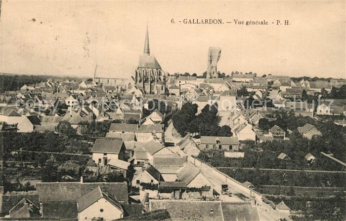 Gallardon Vue Generale Eglise Tour