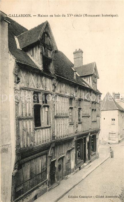 Gallardon Maison en bois du XVe siècle Monument historique