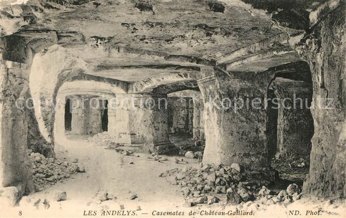 Les Andelys Casemates du Chateau Gaillard