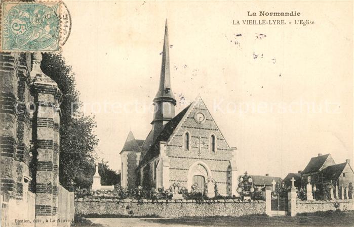 La Vieille-Lyre Eglise Cimetière Kirche Friedhof