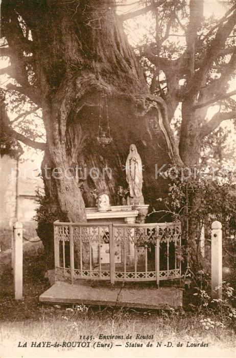 La Haye-de-Routot Statue de Notre Dame de Lourdes