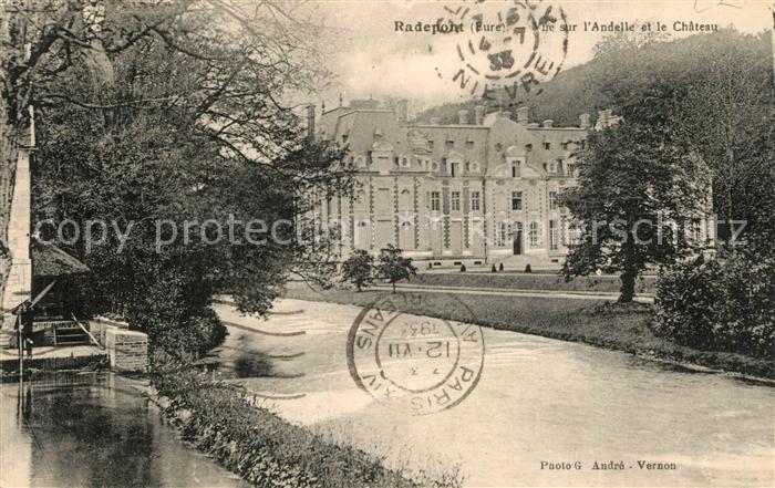 Radepont Vue sur l'Andelle et le Chateau