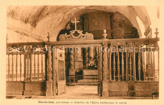 Haute-Isle Intérieur de l'Eglise