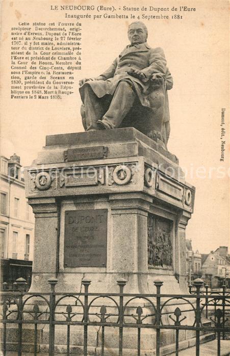 Le Neubourg Statue de Dupont de l'Eure Monument
