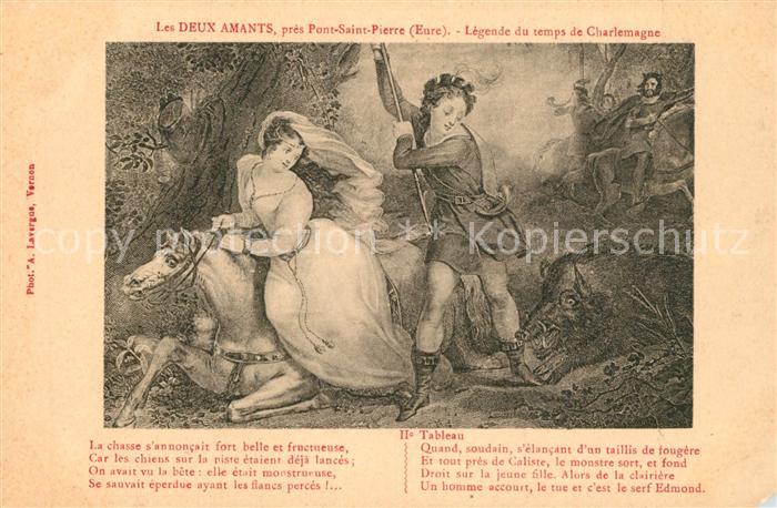 Pont-Saint-Pierre Les Deux Amants Légende du temps de Charlemagne IIe Tableau Pe