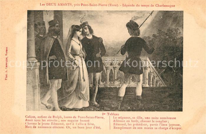 Pont-Saint-Pierre Les Deux Amants Légende du temps de Cha