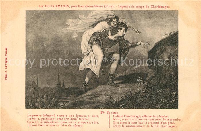 Pont-Saint-Pierre Les Deux Amants Légende du temps de Charlemagne IVe Tableau Pe