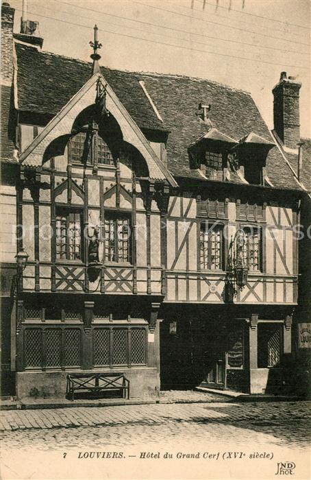 Louviers Eure Hôtel du Grand Cerf XVIe siècle