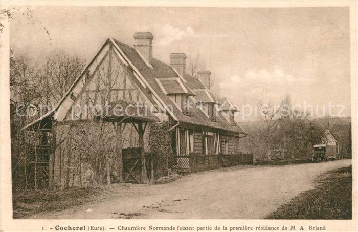 Cocherel Chaumière Normande Résidence de Monsieur A. Briand