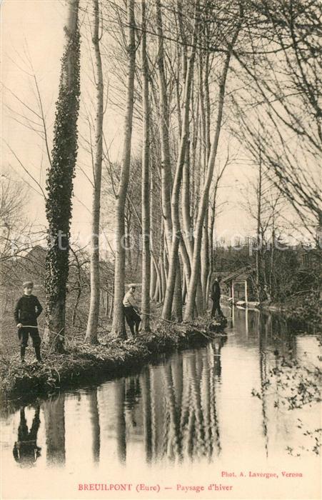 Breuilpont Paysage d hiver