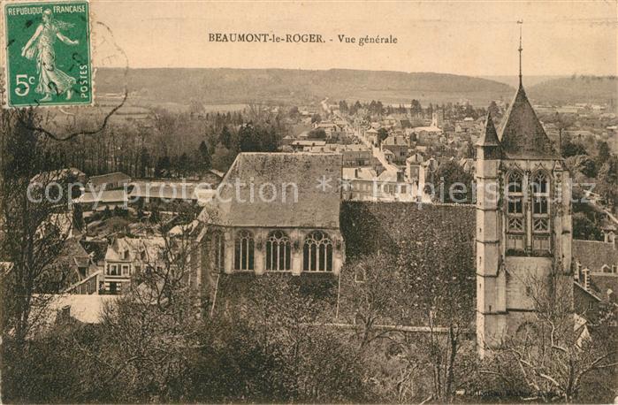 Beaumont-le-Roger Vue Generale Eglise