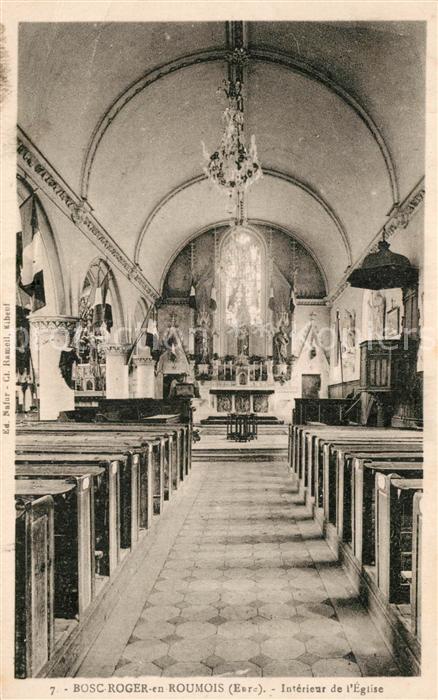 Le Bosc-Roger-en-Roumois Intérieur de l'Eglise