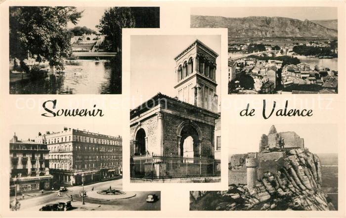 Valence 26 Parc Jouvet le Rhône Le Pendentif Place de la République Ruines de Cr