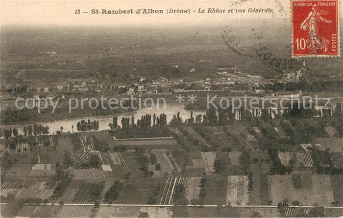 Saint-Rambert-d Albon et le Rhône vue aérienne