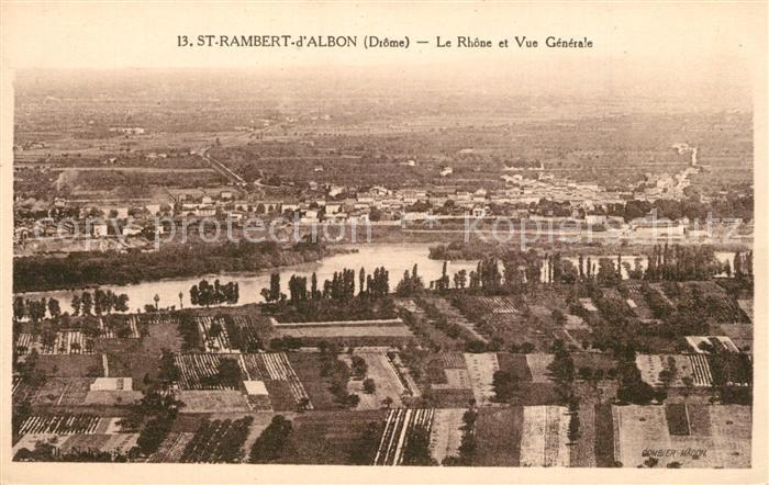 Saint-Rambert-d Albon et le Rhône vue aérienne