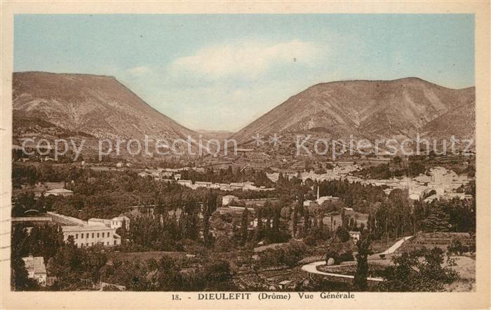 Dieulefit Vue Generale Montagnes