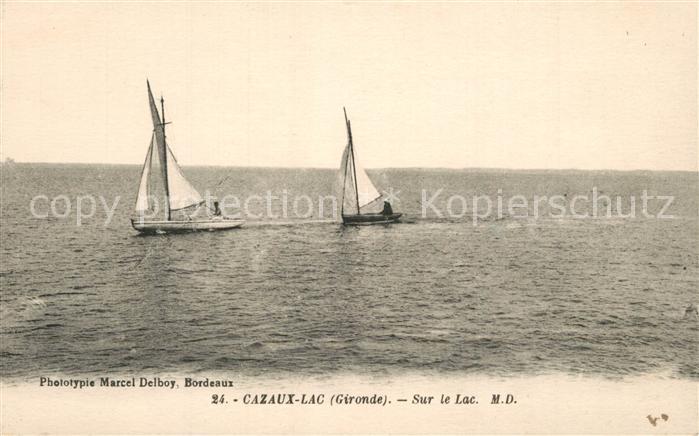 Cazaux La Teste-de-Buch Segelboote Sur le Lac