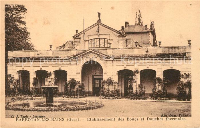 Barbotan les Bains Etablissement des Boues et Douches thermales
