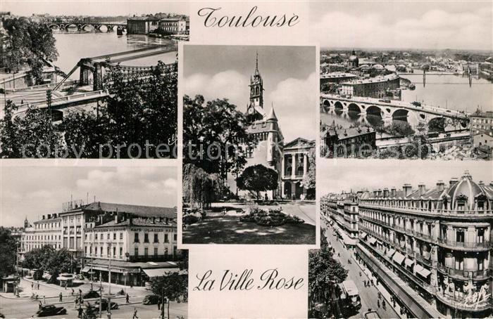 Toulouse Haute-Garonne Kirche Br?cken Pont-Saint-Pierre et Pont-Neuf Rue-d`Alsac