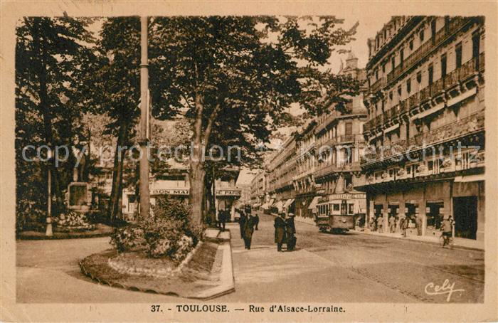 Toulouse Haute-Garonne Rue d`Alsace-Lorraine Strassenbahn