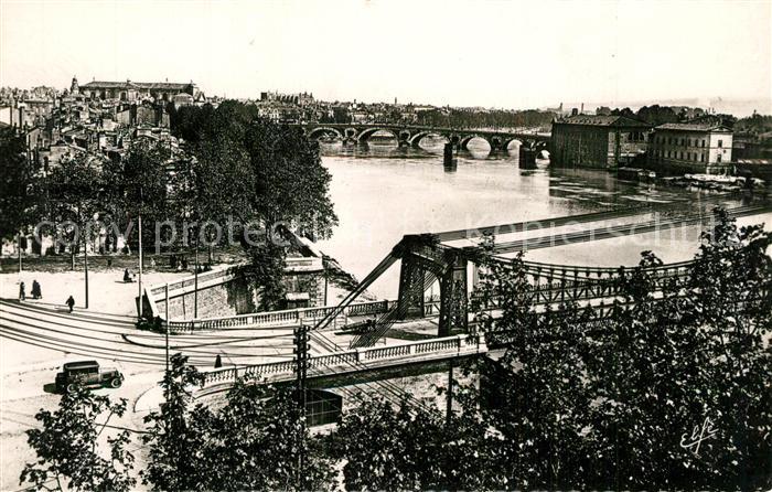 Toulouse Haute-Garonne Vue sur la Garonne Pont Saint Pierre et
