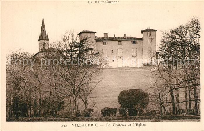 Villaudric Chateau et Eglise