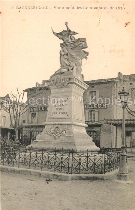 Bagnols-sur-Ceze Monument des Combattants de 1870