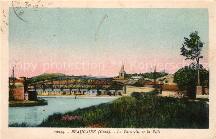 Beaucaire Gard La Passereille et la Ville