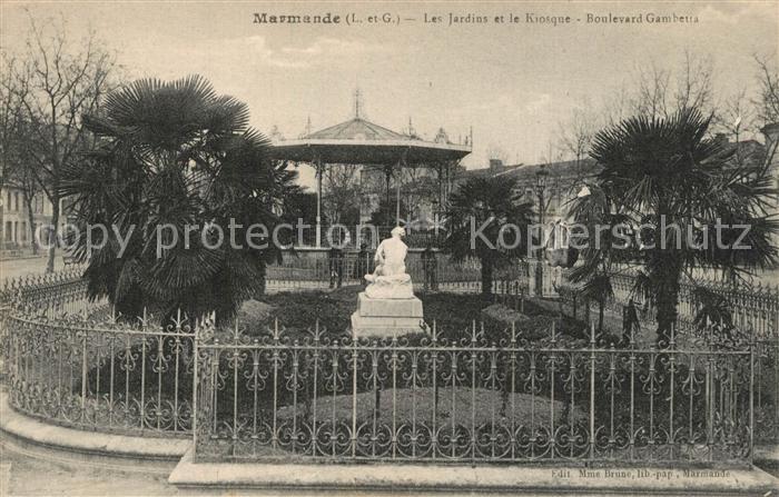 Marmande Jardins et Kiosque Boulevard-Gambette