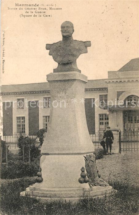 Marmande Statue du Genaral Brun