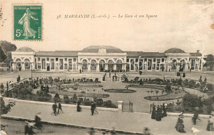Marmande La Gare et son Square