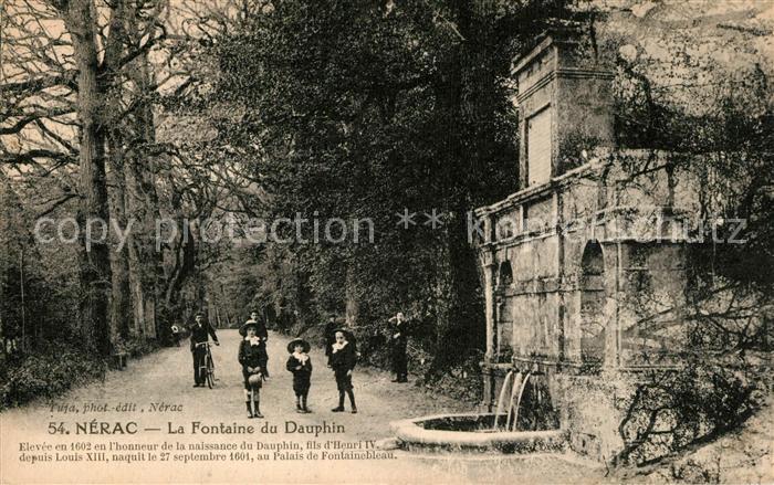 Nerac La Fontaine de Dauphine