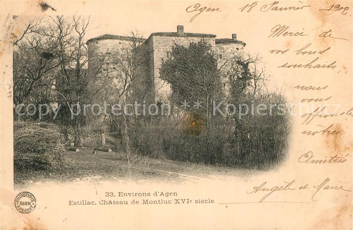 Agen Lot et Garonne Estillac Chateau de Montluc