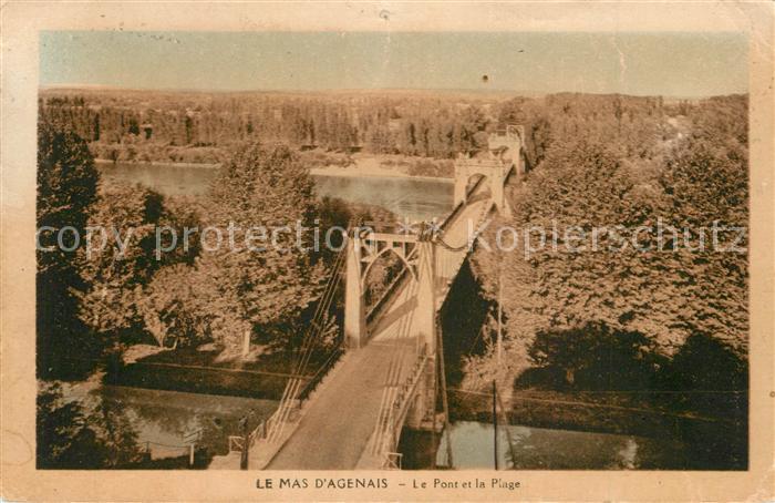 Agen Lot et Garonne Pont et Plage