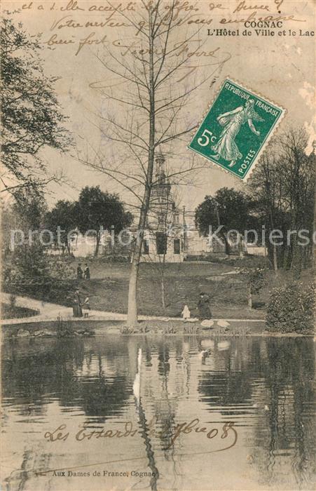 Cognac Charente Hotel de Ville et le Lac